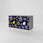 CITRUS BLACK AND WHITE Sideboard mit 2 Türen in Grau