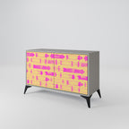 SKATEBOARD ARTISTRY 2-Door Sideboard in Grey Finish