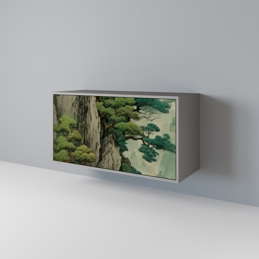 VERDURE ABYSS Sideboard mit 2 Türen in Grau