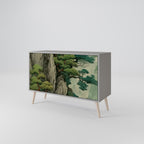 VERDURE ABYSS Sideboard mit 2 Türen in Grau