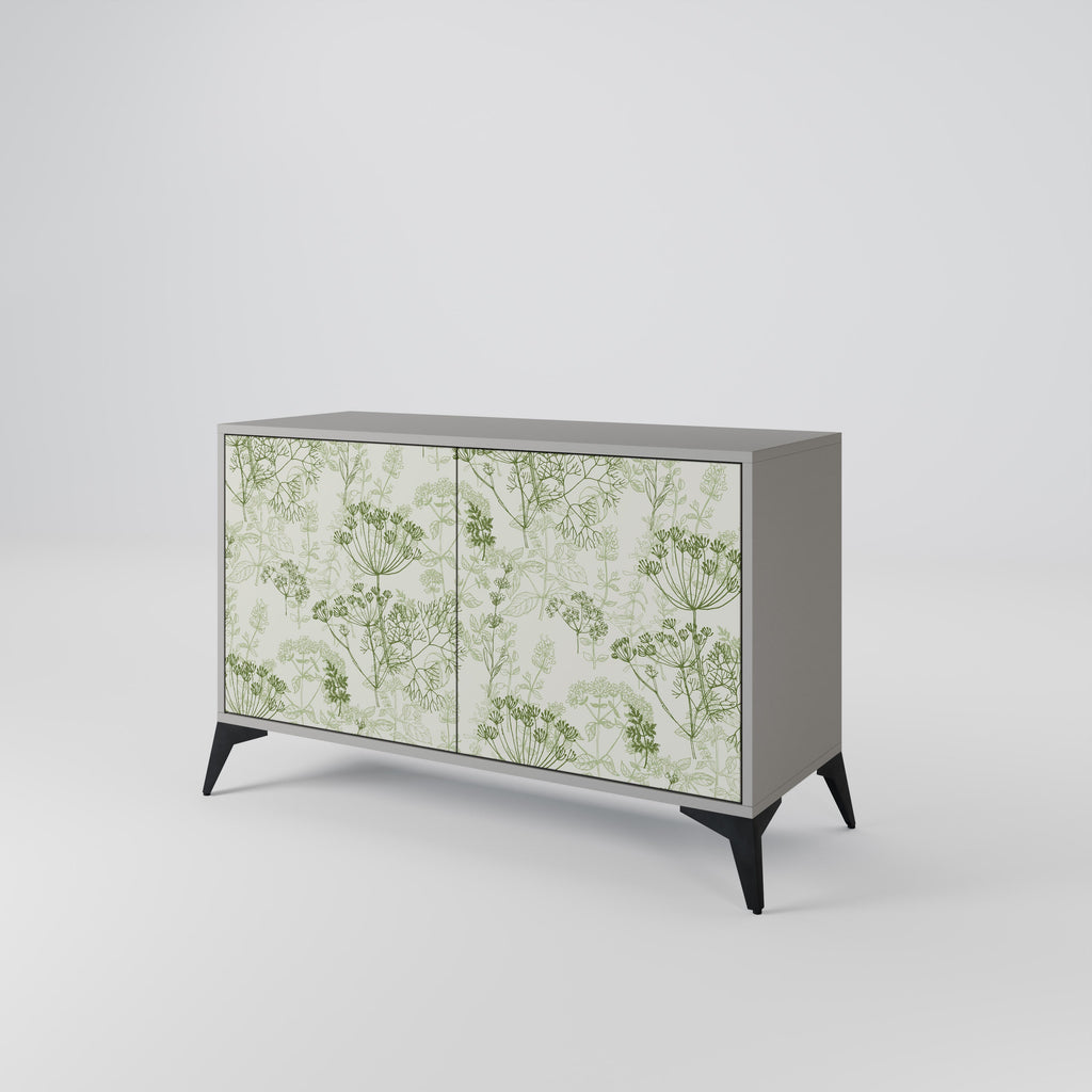 FENNEL BALDACHIN 2-Door Sideboard in Grey Finish