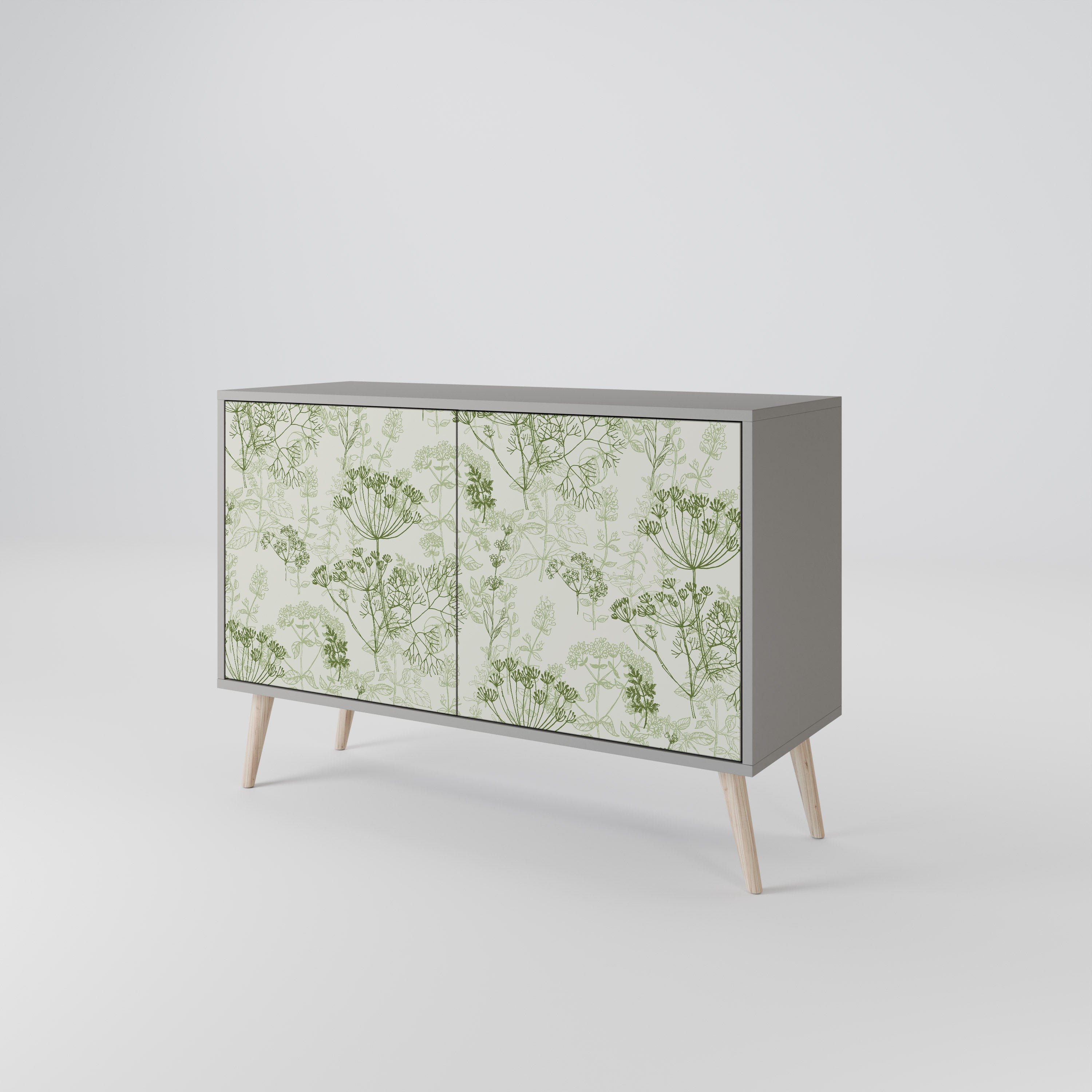 FENNEL BALDACHIN Sideboard mit 2 Türen in Grau
