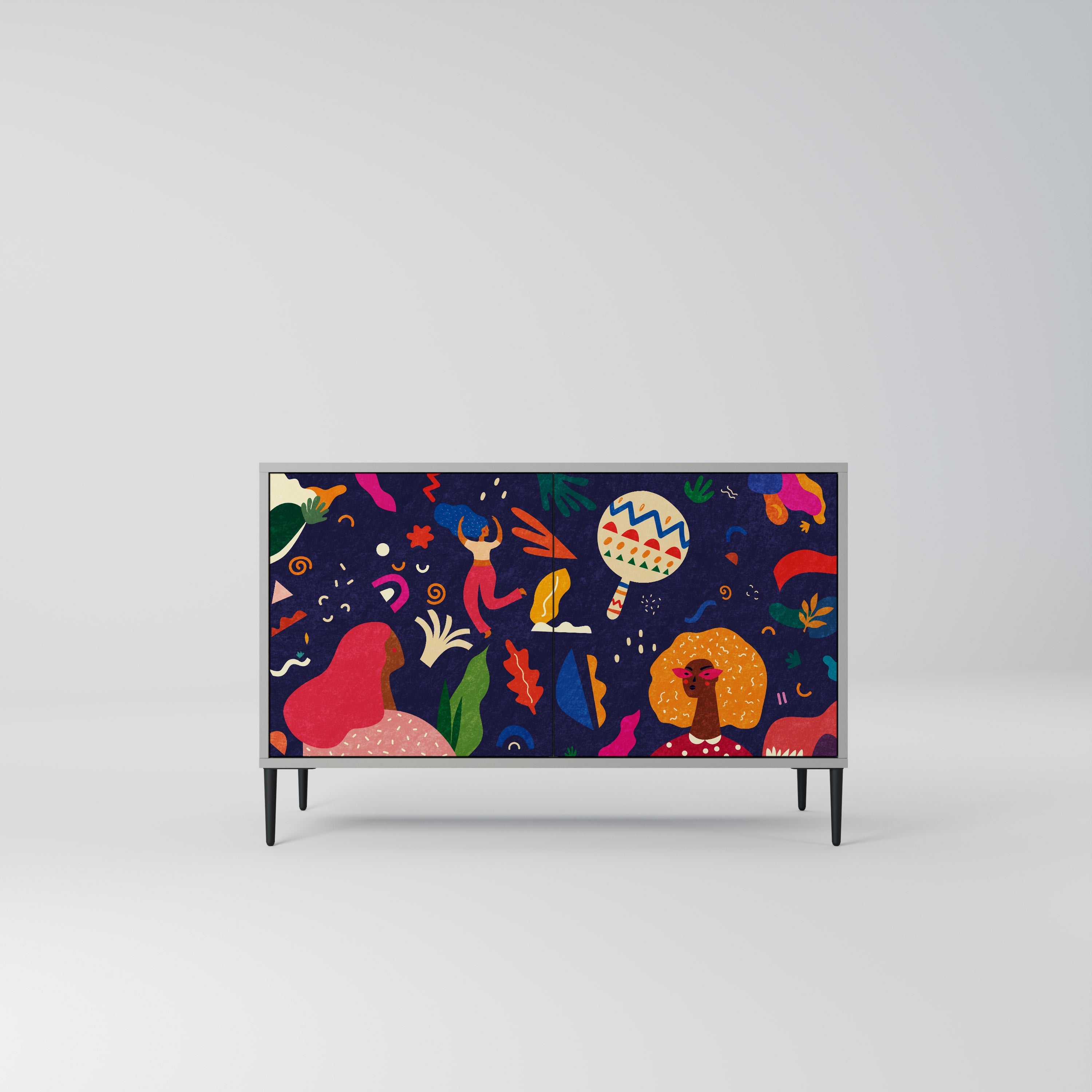 FESTIVE PLEASURES Sideboard mit 2 Türen in Grau