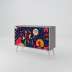 FESTIVE PLEASURES Sideboard mit 2 Türen in Grau