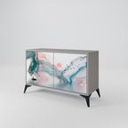 VELVET CROSSING Sideboard mit 2 Türen in Grau