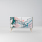 VELVET CROSSING Sideboard mit 2 Türen in Grau