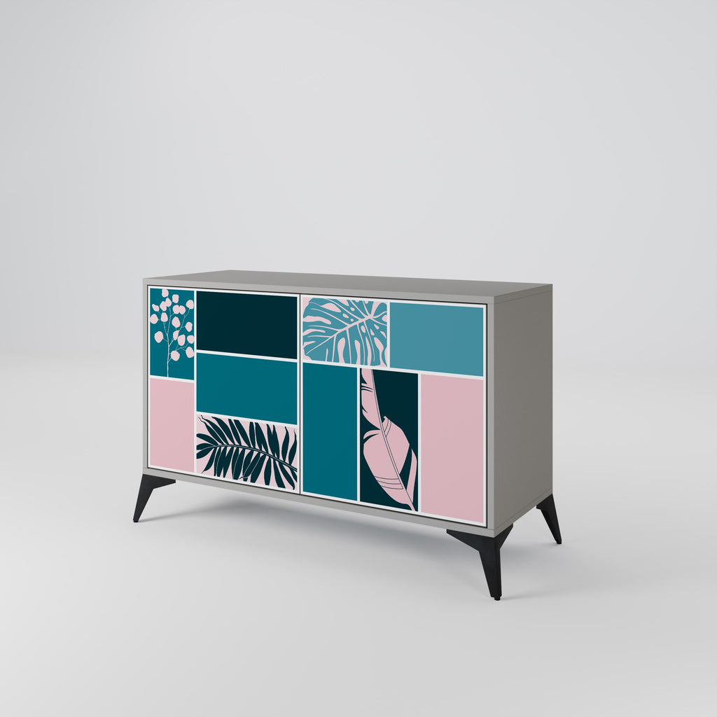 COMBINATION OF SHAPES Sideboard mit 2 Türen in Grau
