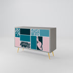 COMBINATION OF SHAPES Sideboard mit 2 Türen in Grau