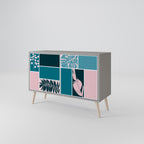 COMBINATION OF SHAPES Sideboard mit 2 Türen in Grau