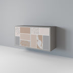 TROPICAL SHAPES Sideboard mit 2 Türen in Grau