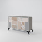 TROPICAL SHAPES Sideboard mit 2 Türen in Grau