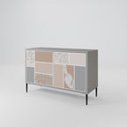 TROPICAL SHAPES Sideboard mit 2 Türen in Grau