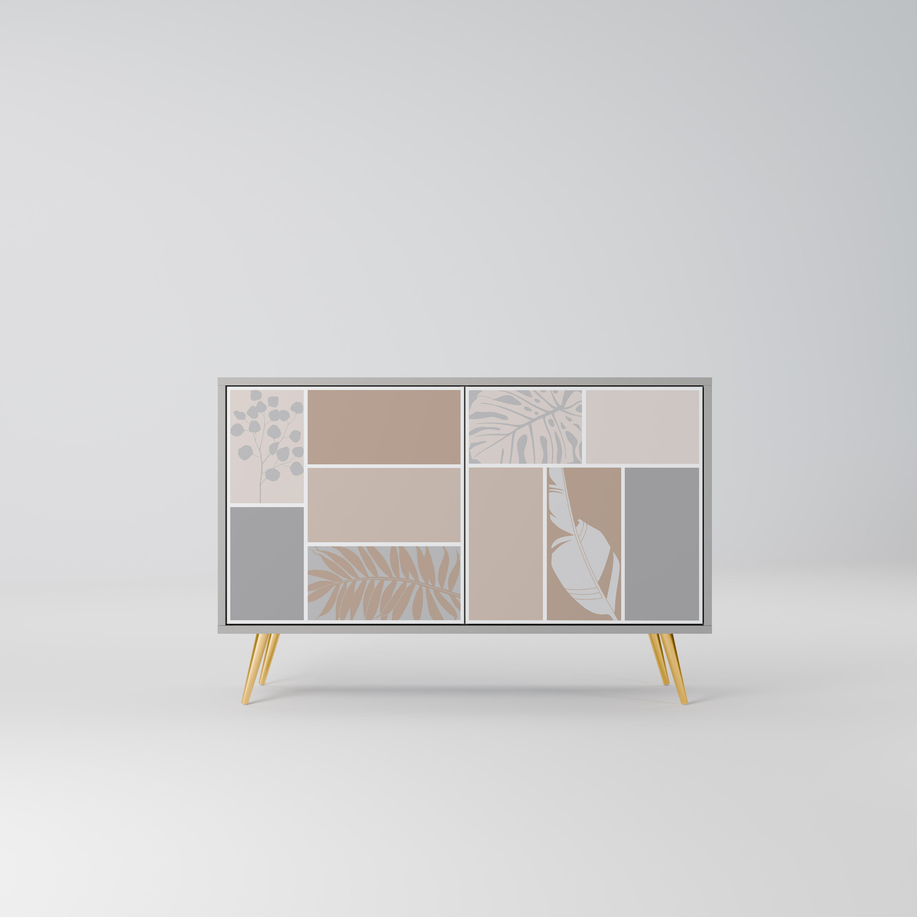 TROPICAL SHAPES Sideboard mit 2 Türen in Grau