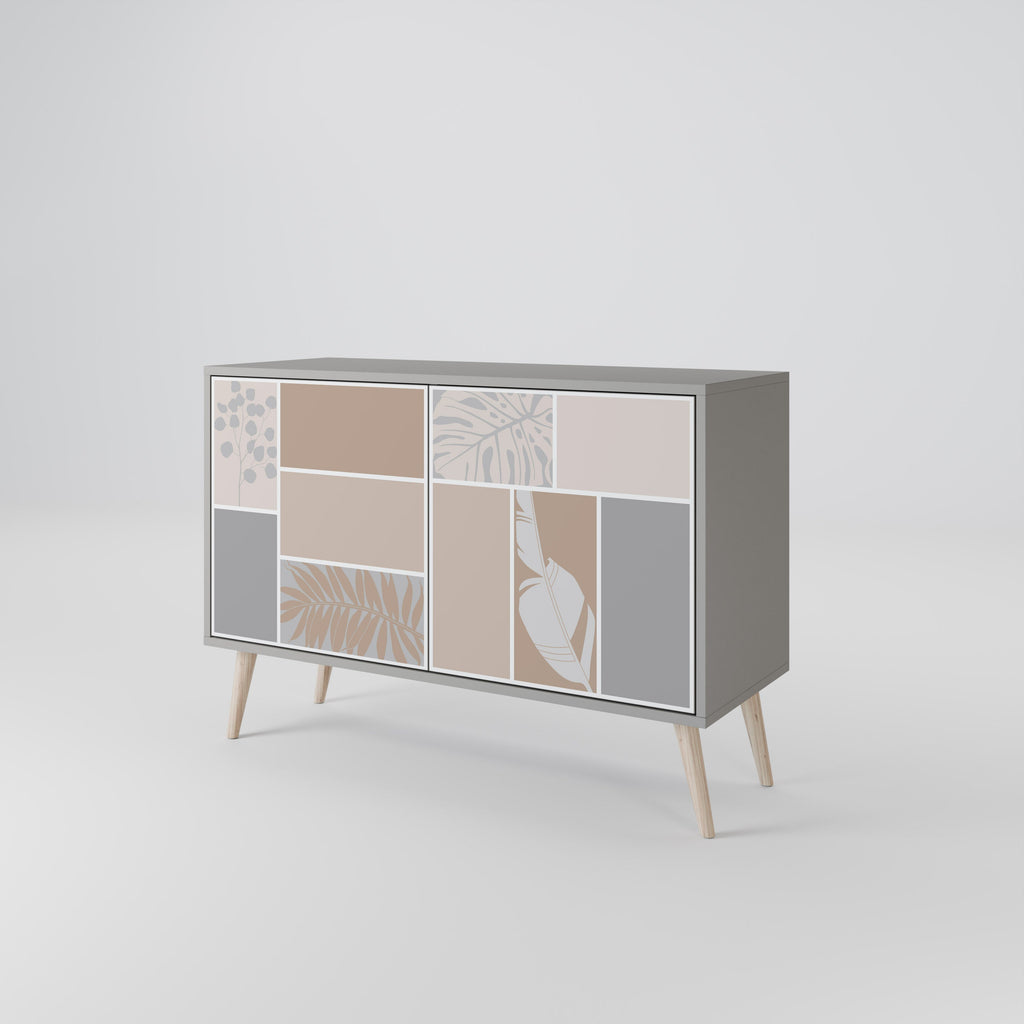 TROPICAL SHAPES Sideboard mit 2 Türen in Grau