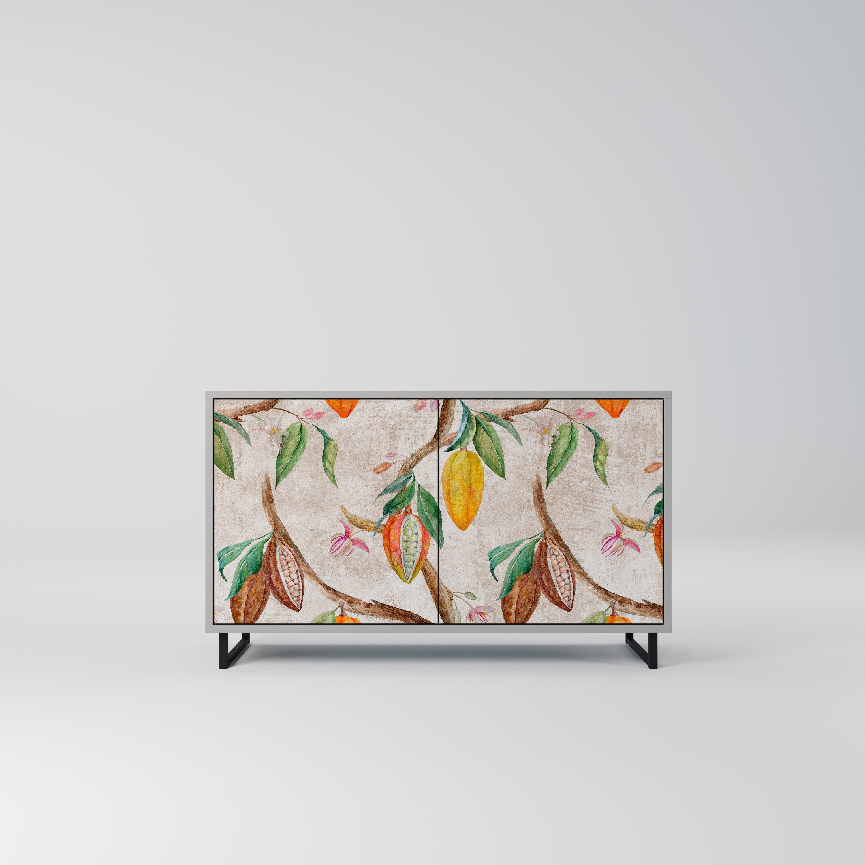 COCOA FRUITS Sideboard mit 2 Türen in Grau