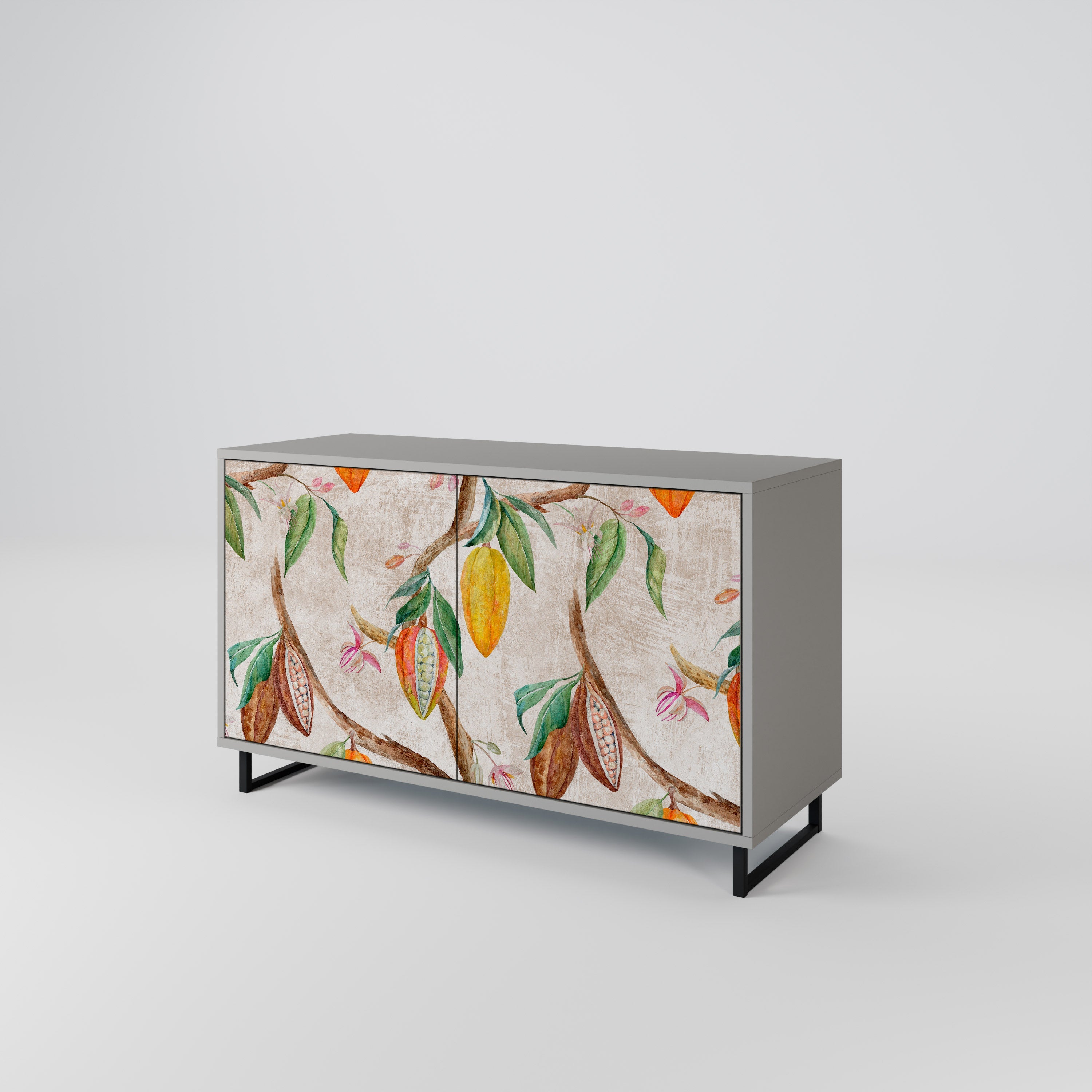 COCOA FRUITS Sideboard mit 2 Türen in Grau