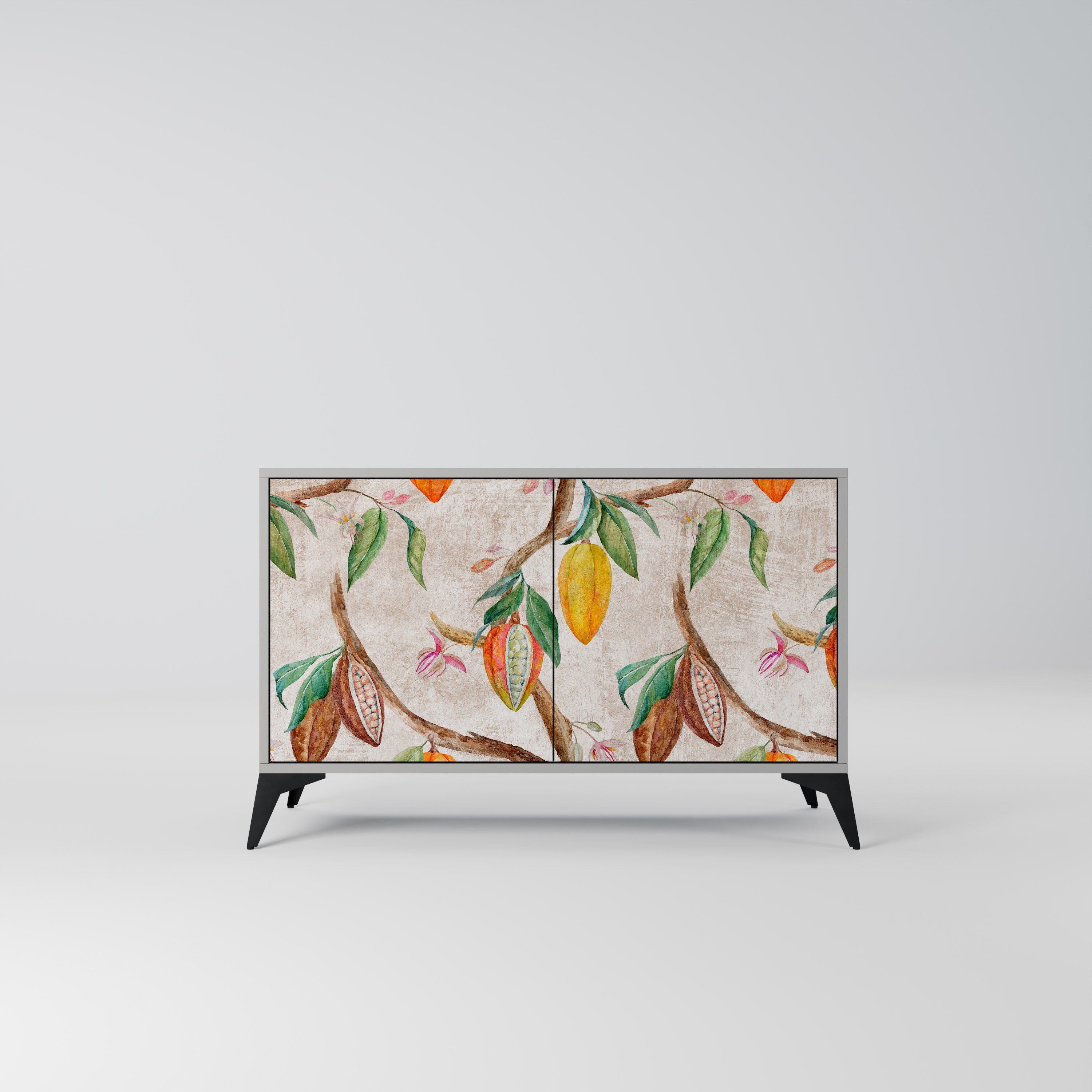 COCOA FRUITS Sideboard mit 2 Türen in Grau