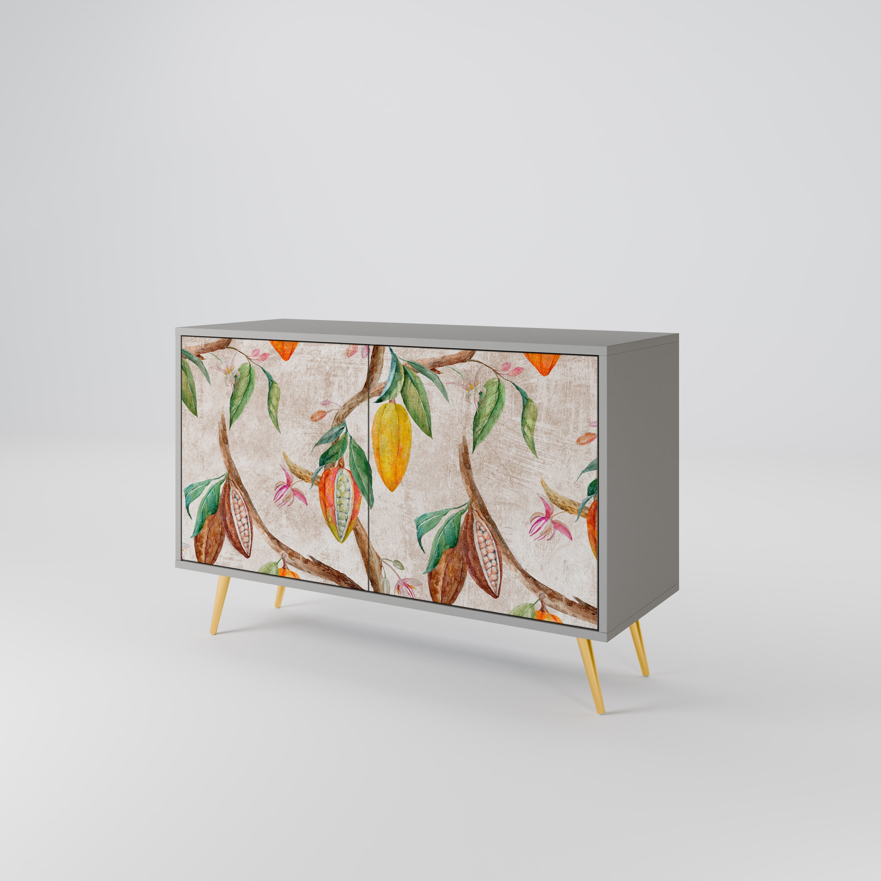 COCOA FRUITS Sideboard mit 2 Türen in Grau