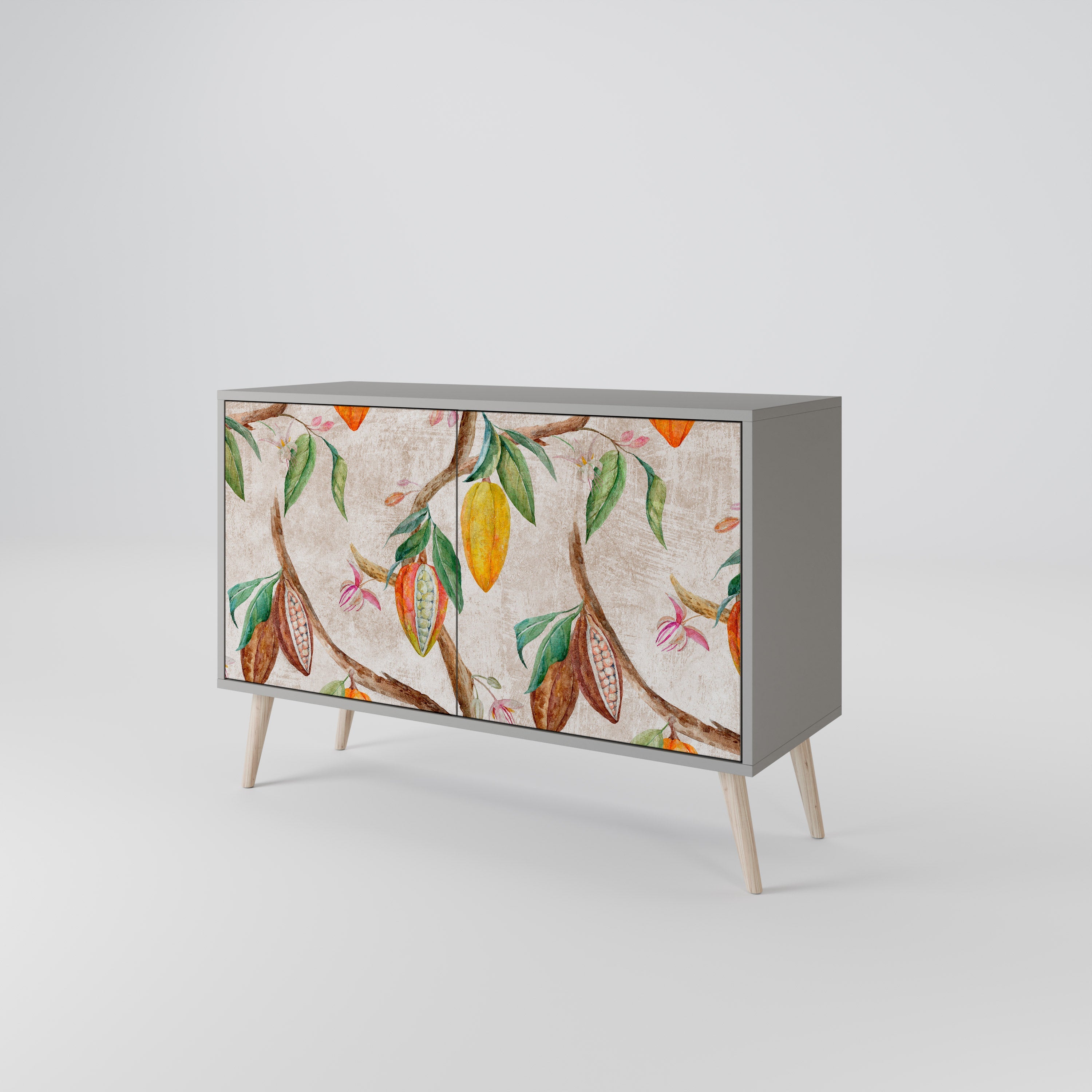 COCOA FRUITS Sideboard mit 2 Türen in Grau