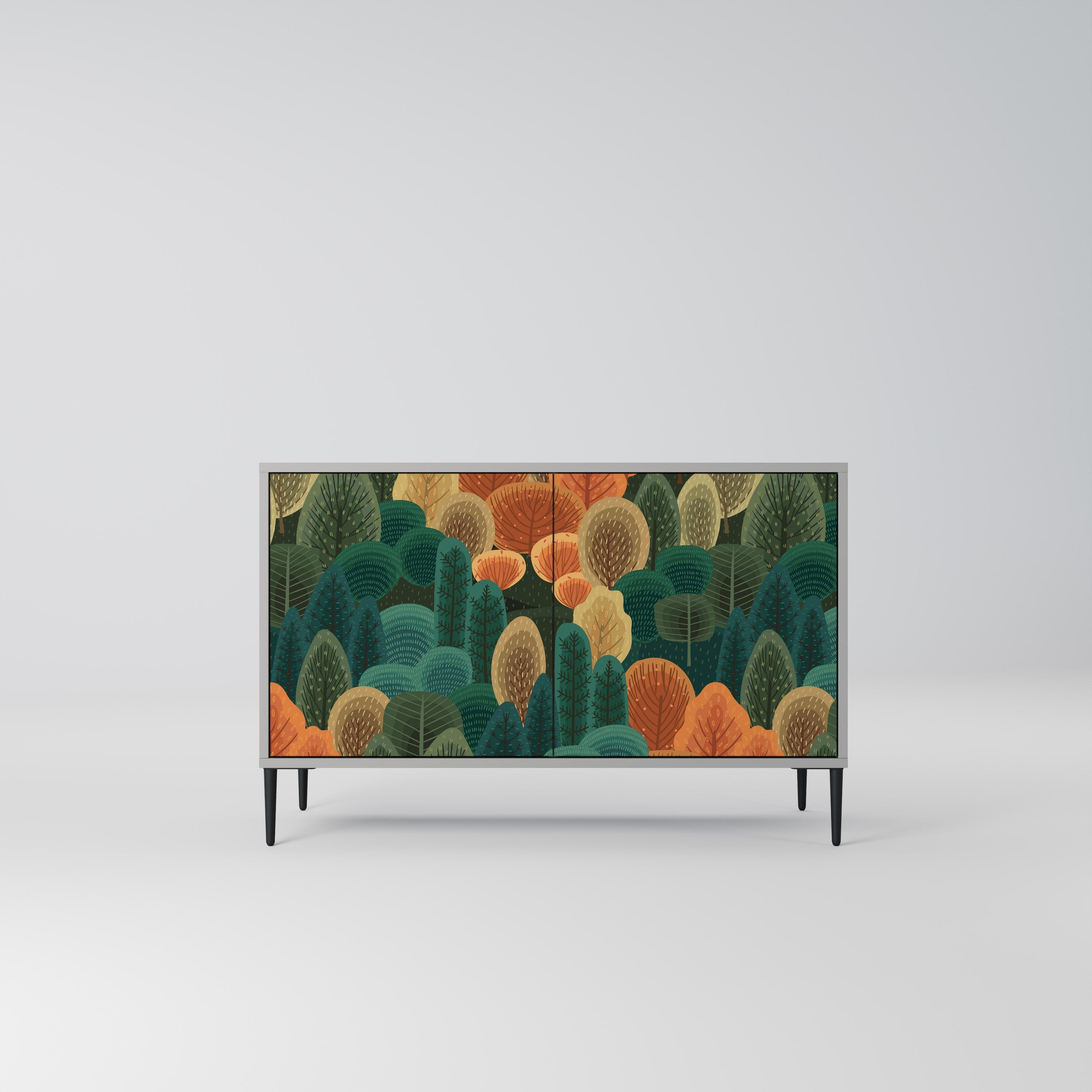 AUTUMN KALEIDOSCOPE Sideboard mit 2 Türen in Grau