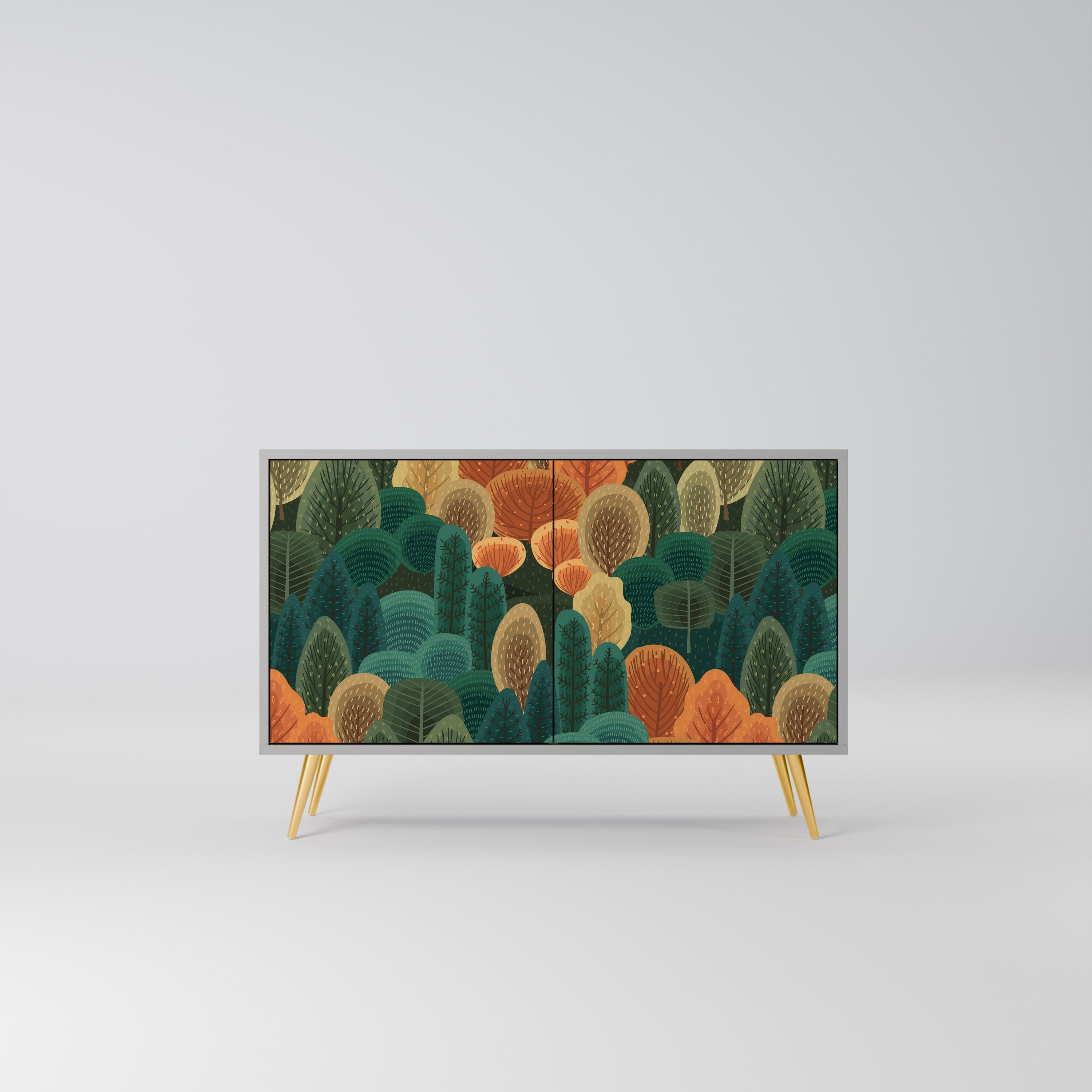 AUTUMN KALEIDOSCOPE Sideboard mit 2 Türen in Grau
