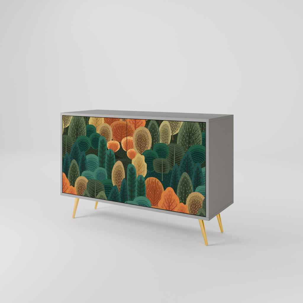 AUTUMN KALEIDOSCOPE Sideboard mit 2 Türen in Grau