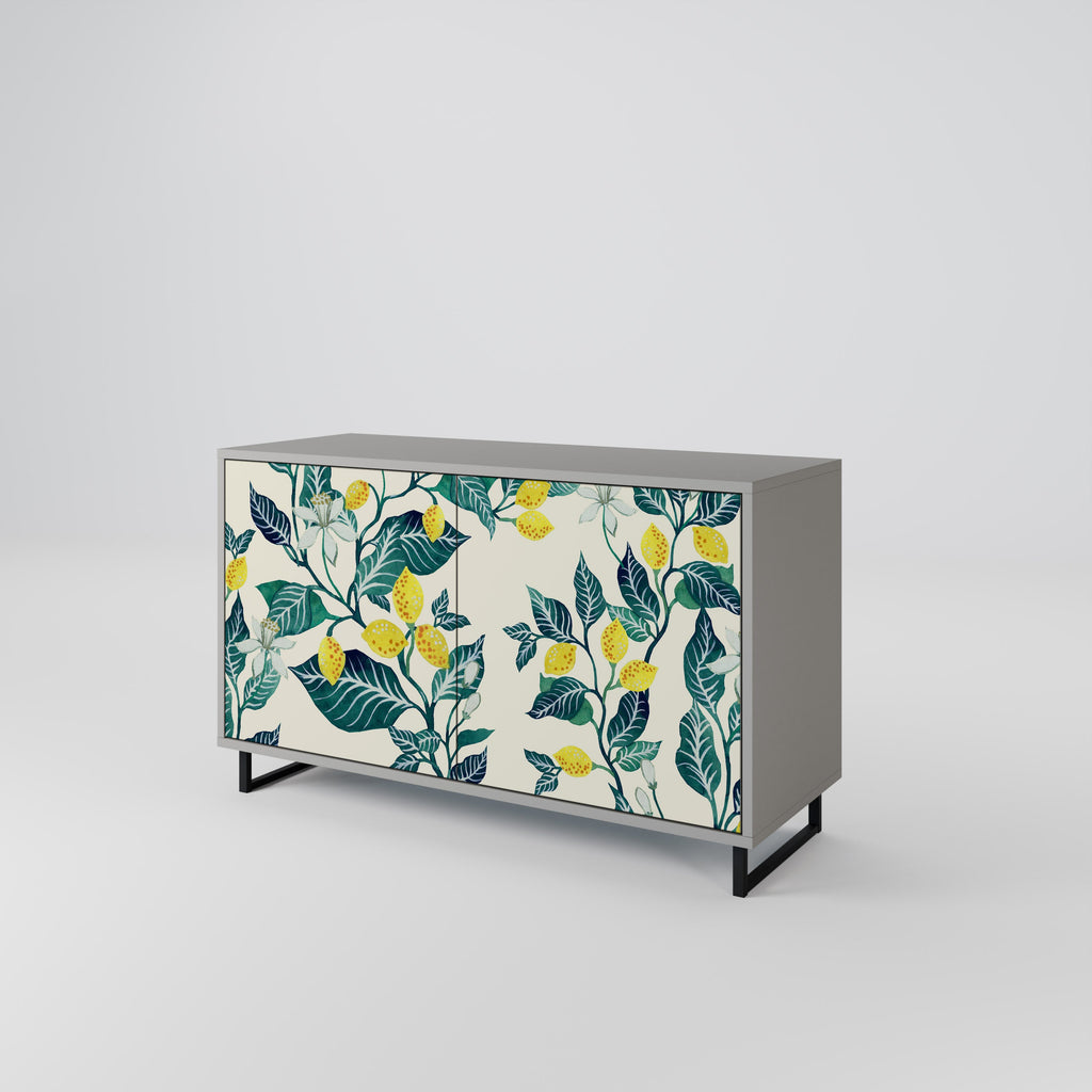 LEMON TREE Sideboard mit 2 Türen in Grau