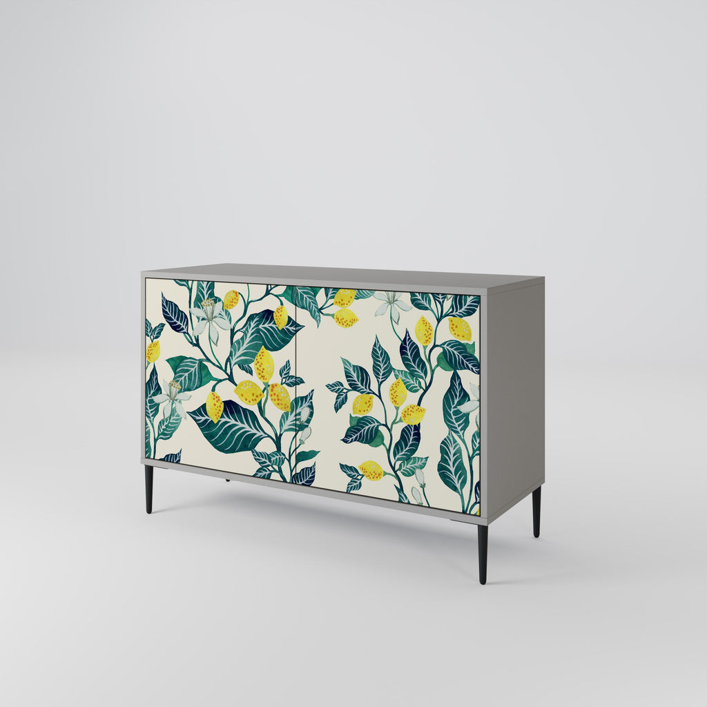LEMON TREE Sideboard mit 2 Türen in Grau