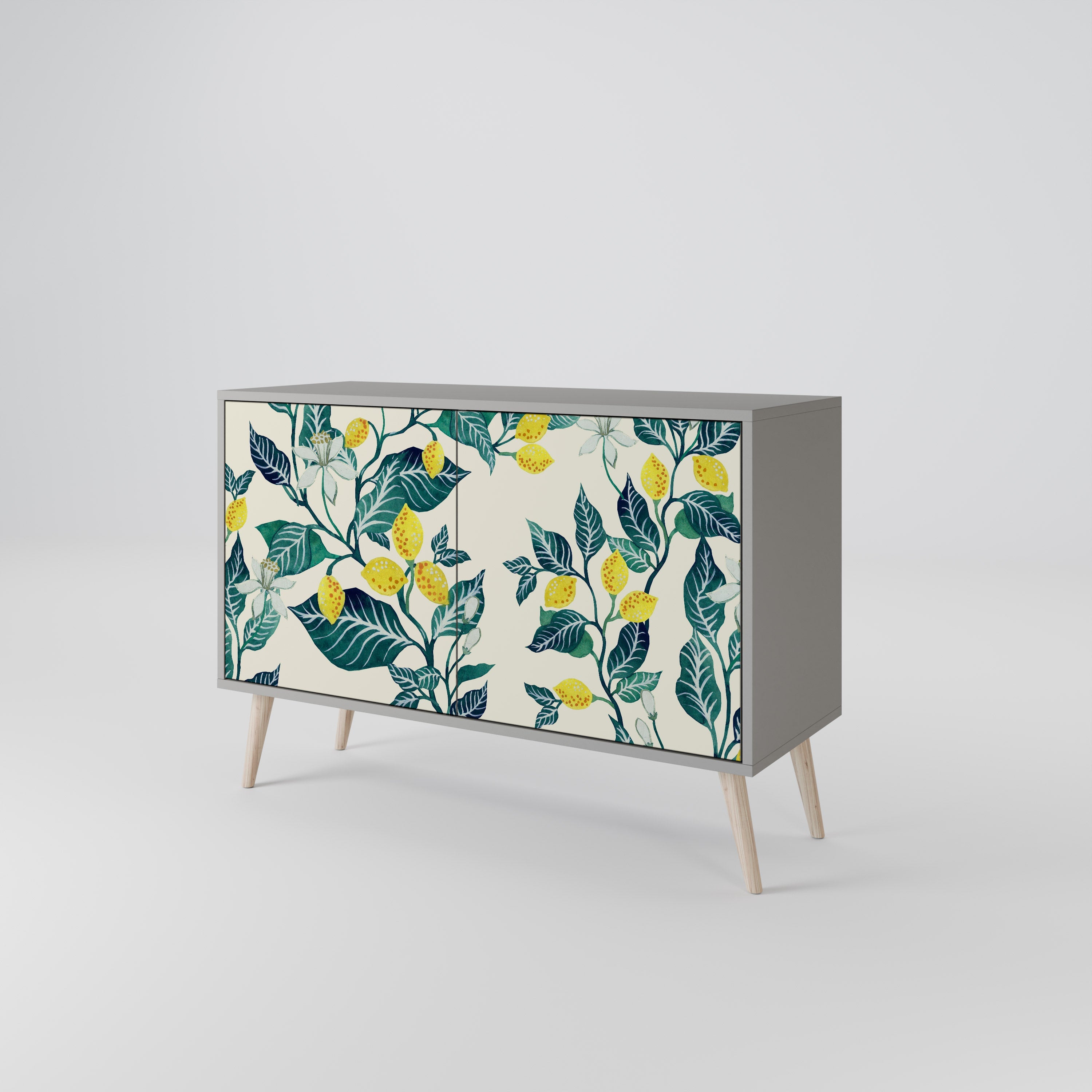 LEMON TREE Sideboard mit 2 Türen in Grau
