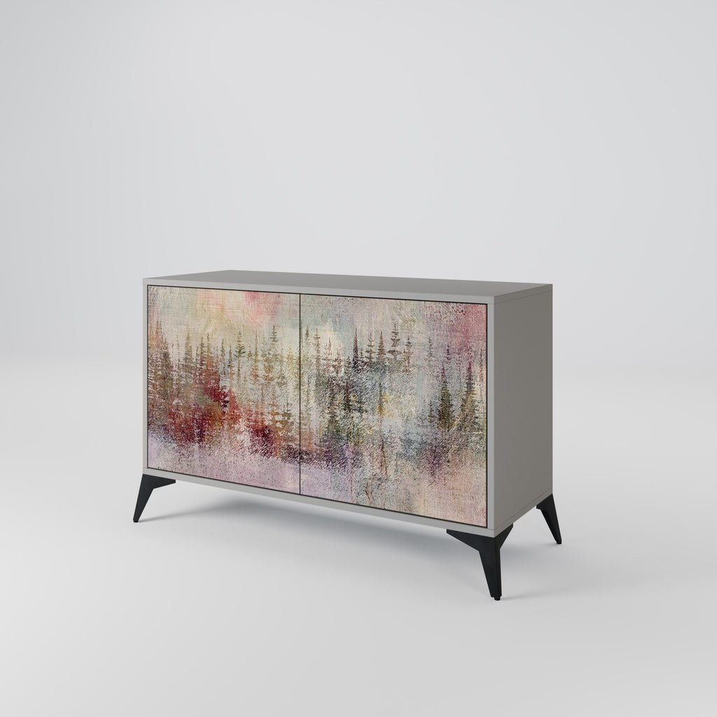 VEILED SUMMIT Sideboard mit 2 Türen in Grau