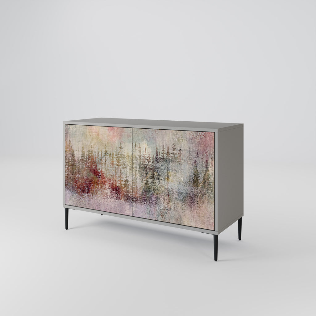 VEILED SUMMIT Sideboard mit 2 Türen in Grau
