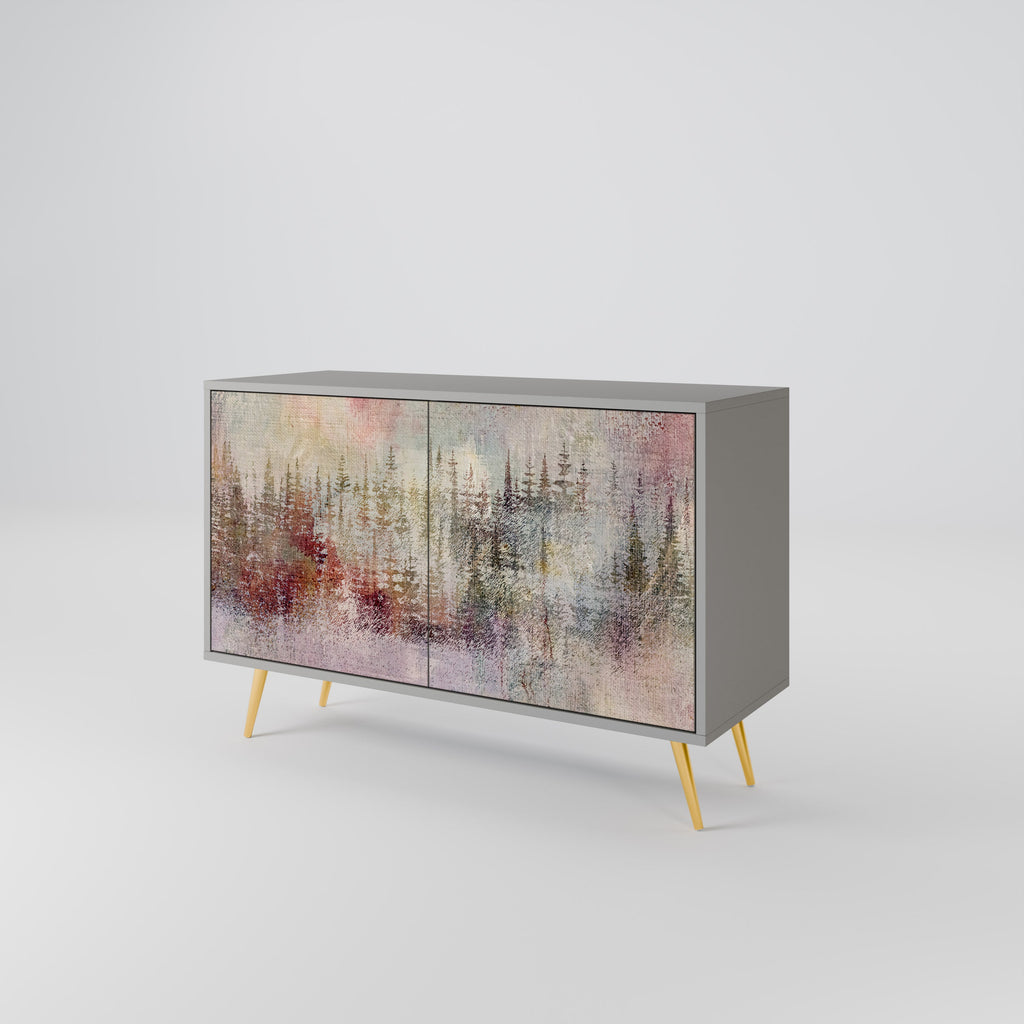 VEILED SUMMIT Sideboard mit 2 Türen in Grau