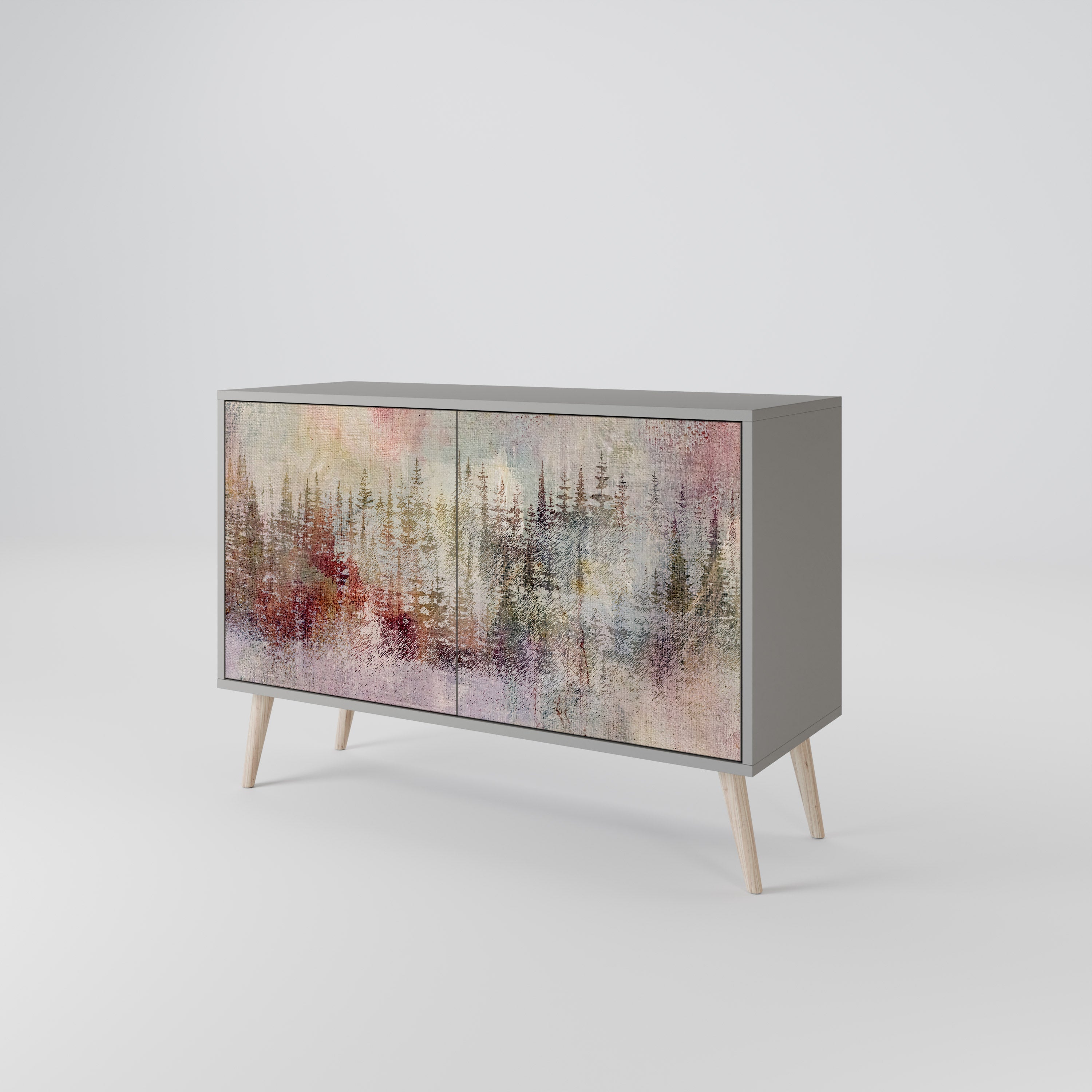 VEILED SUMMIT Sideboard mit 2 Türen in Grau