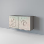 DELICATE BEAUTY Sideboard mit 2 Türen in Grau