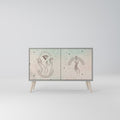DELICATE BEAUTY Sideboard mit 2 Türen in Grau