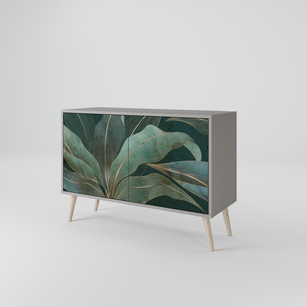 ROYAL GREEN Sideboard mit 2 Türen in Grau