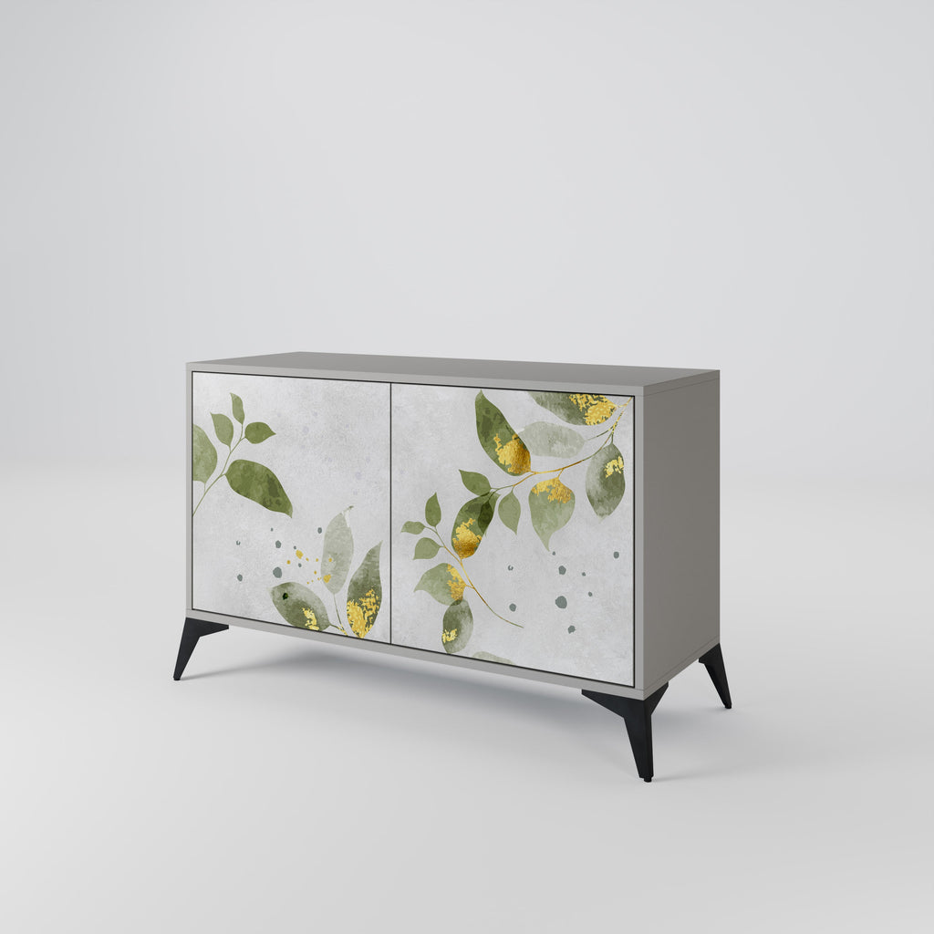 ELEGANT BOTANICS Sideboard mit 2 Türen in Grau