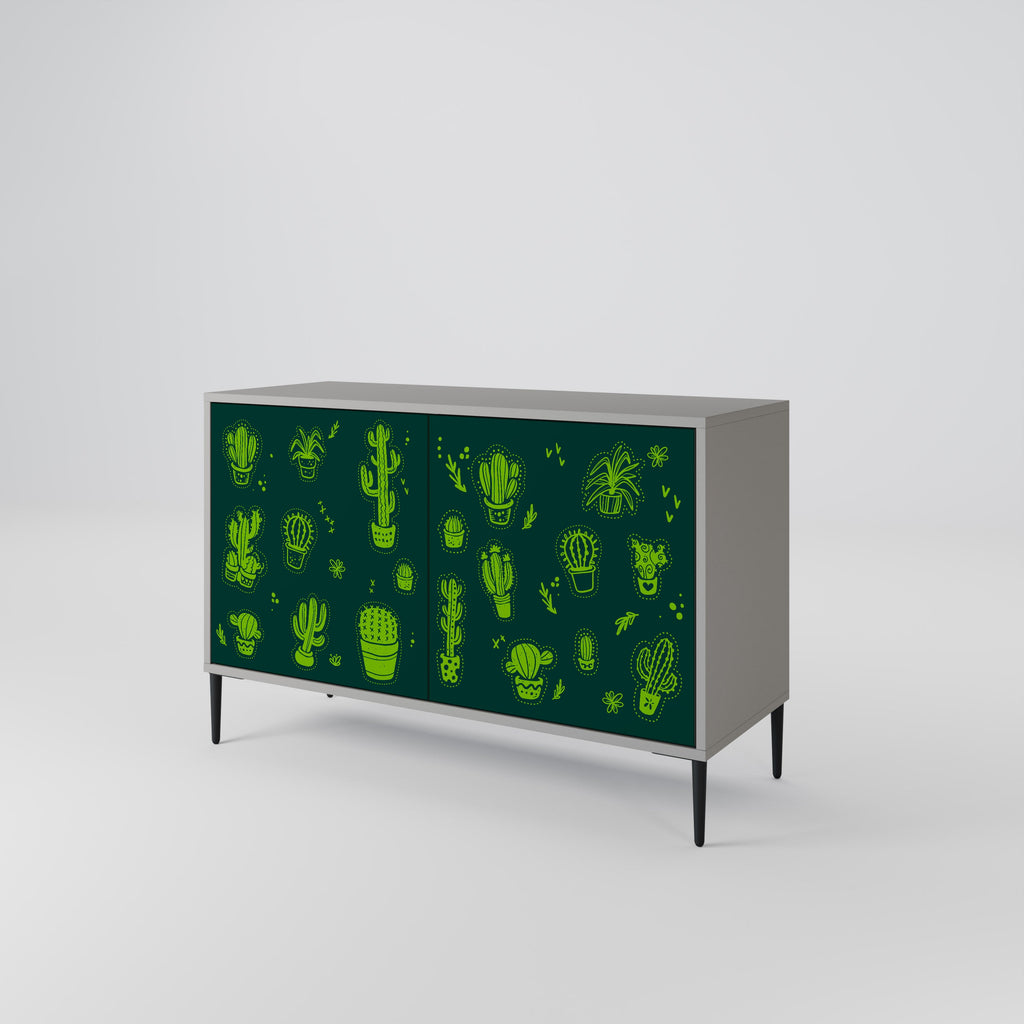DESERT GREEN Sideboard mit 2 Türen in Grau