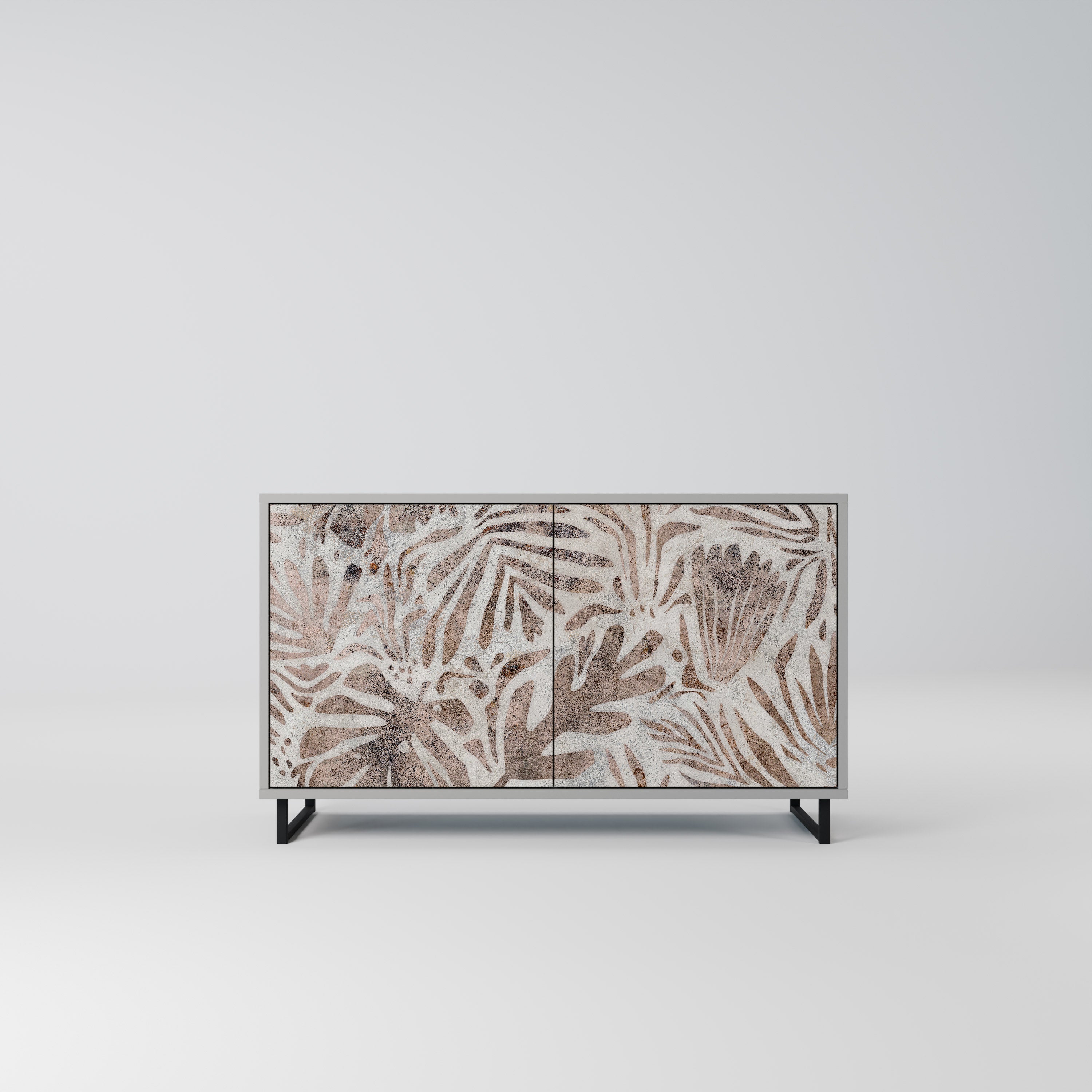 PASSING TIME Sideboard mit 2 Türen in Grau