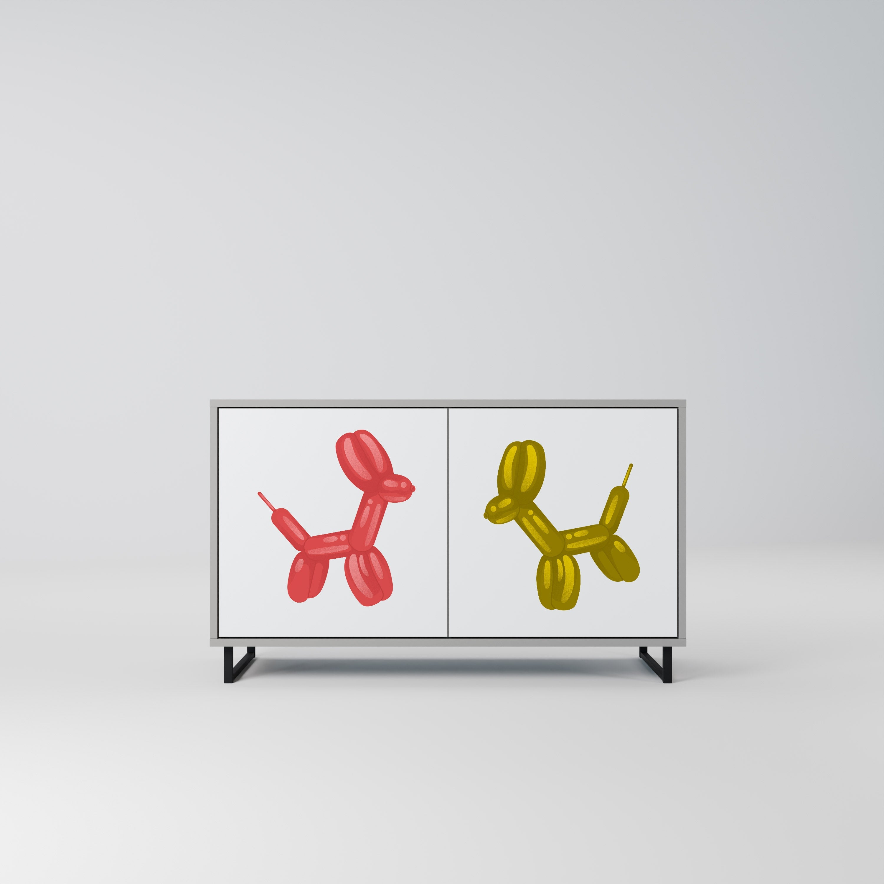 CHILDHOOD MEMORY Sideboard mit 2 Türen in Grau