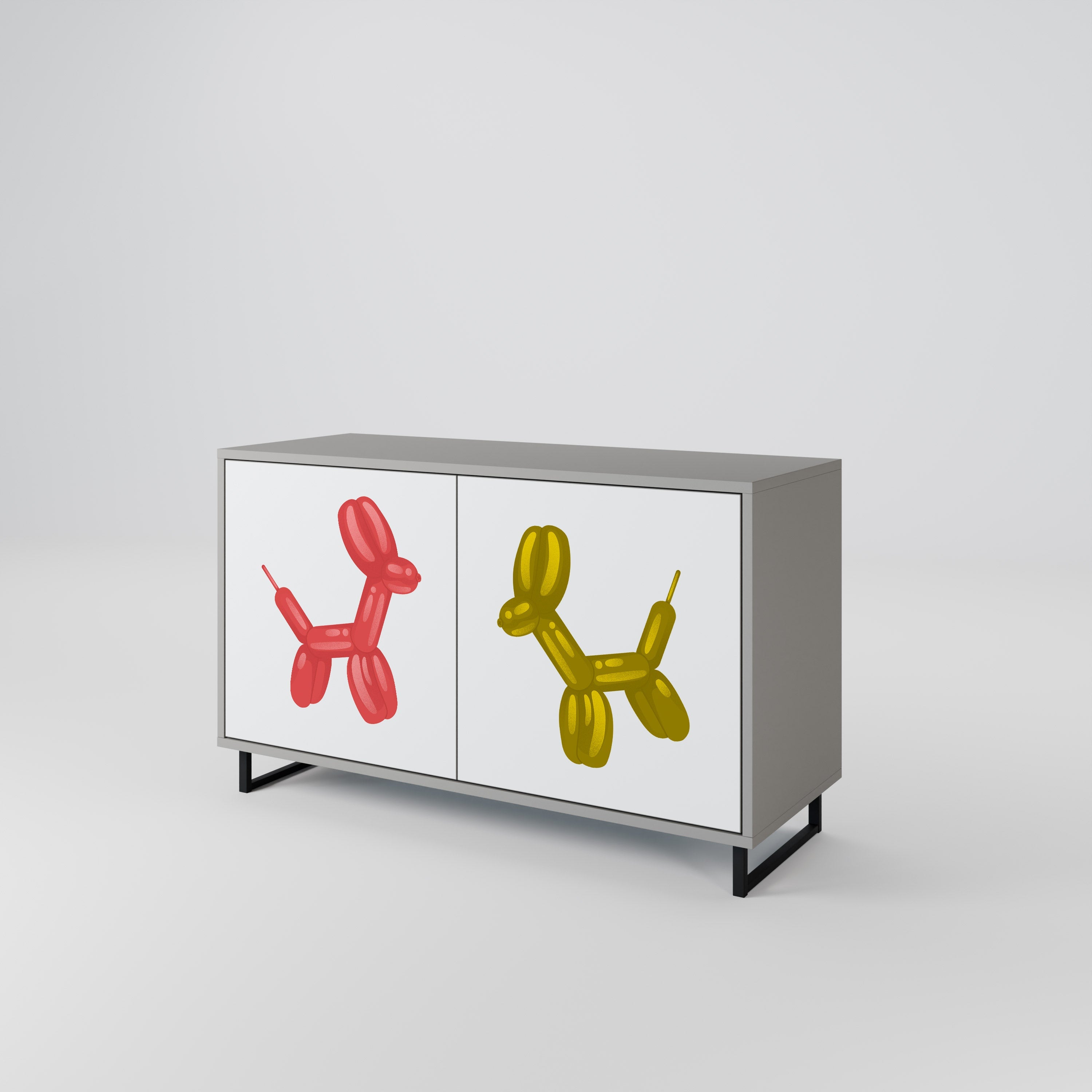 CHILDHOOD MEMORY Sideboard mit 2 Türen in Grau