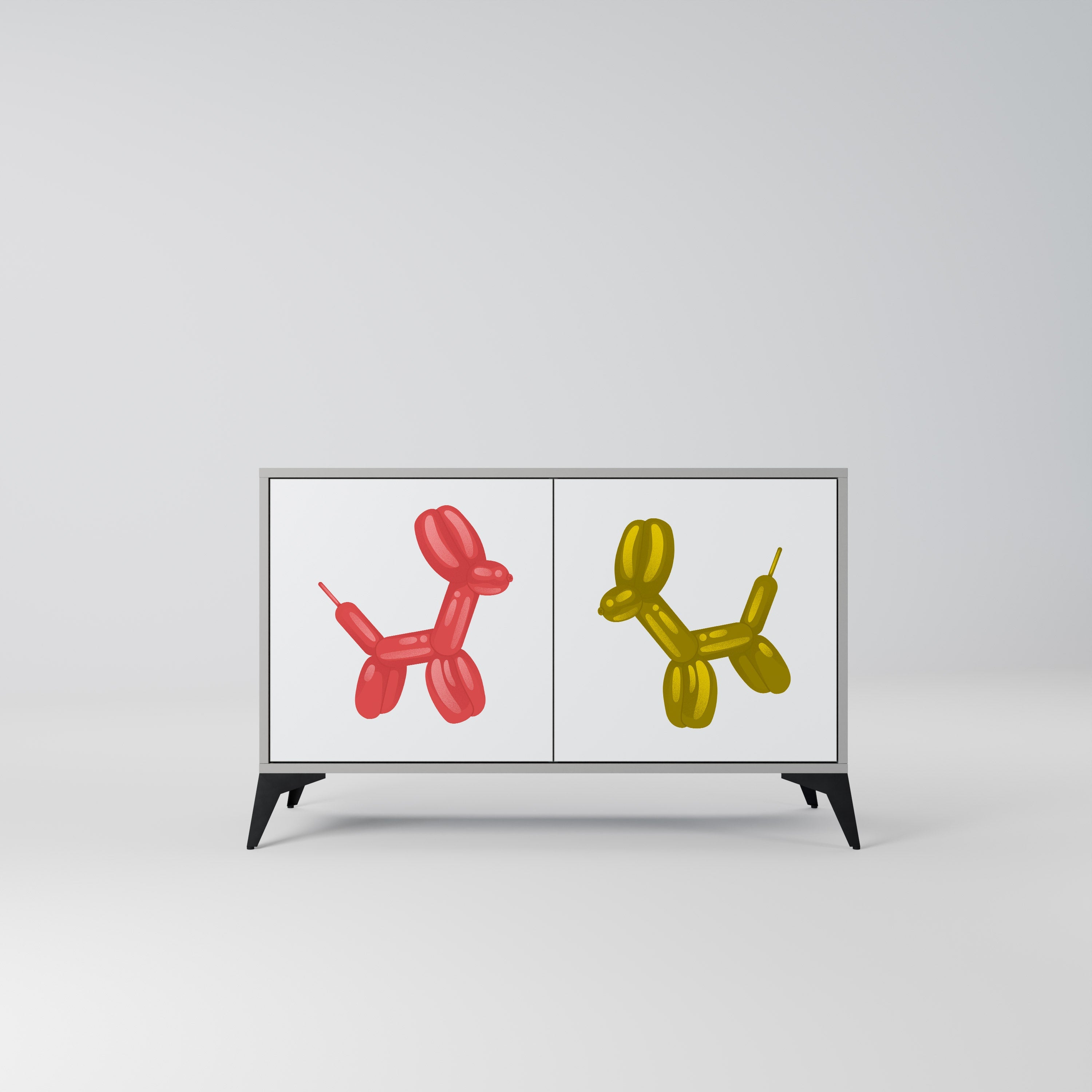 CHILDHOOD MEMORY Sideboard mit 2 Türen in Grau