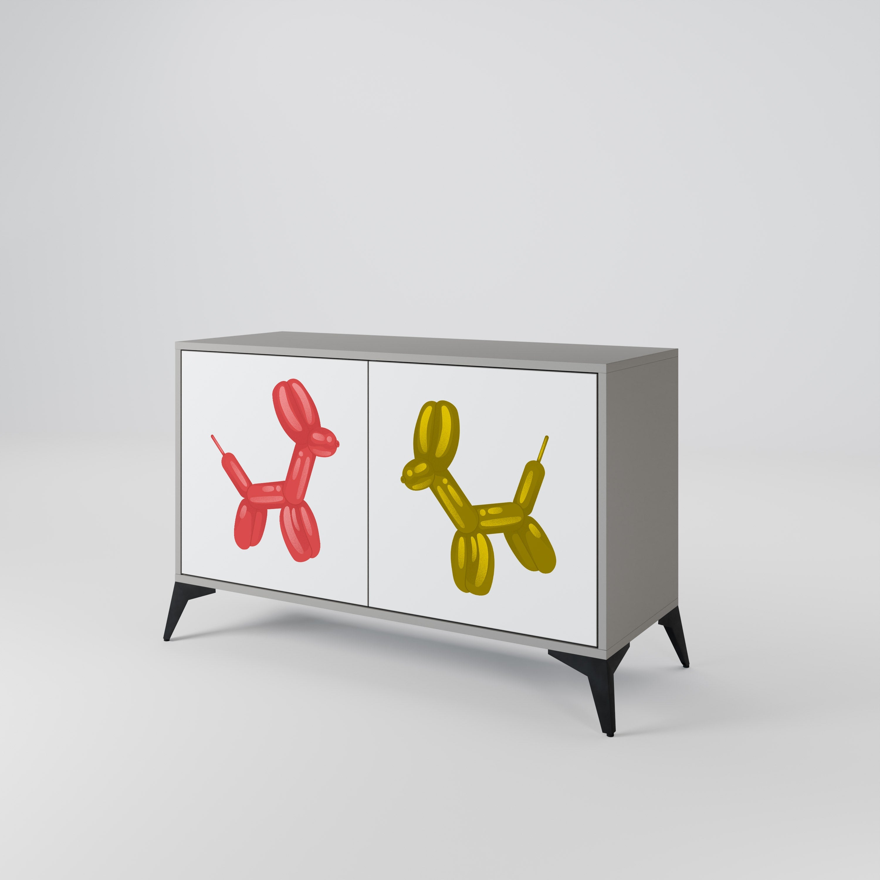 CHILDHOOD MEMORY Sideboard mit 2 Türen in Grau
