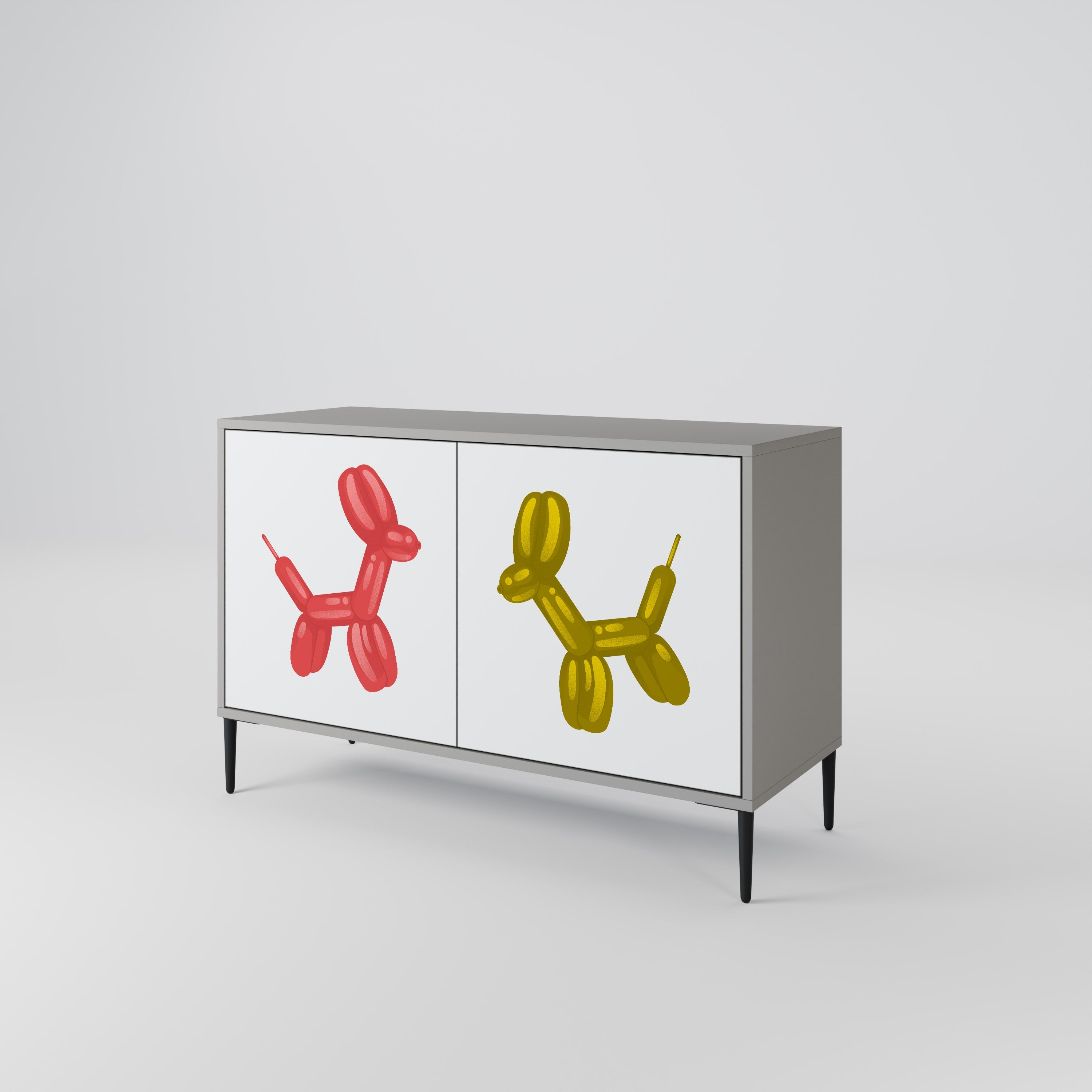 CHILDHOOD MEMORY Sideboard mit 2 Türen in Grau