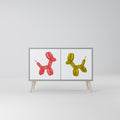 CHILDHOOD MEMORY Sideboard mit 2 Türen in Grau