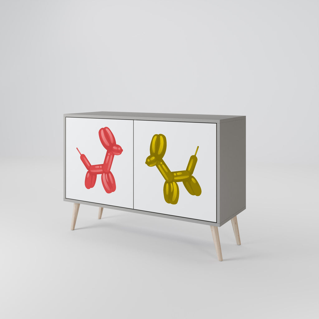 CHILDHOOD MEMORY Sideboard mit 2 Türen in Grau