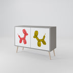 CHILDHOOD MEMORY Sideboard mit 2 Türen in Grau