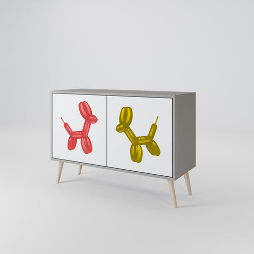 CHILDHOOD MEMORY Sideboard mit 2 Türen in Grau