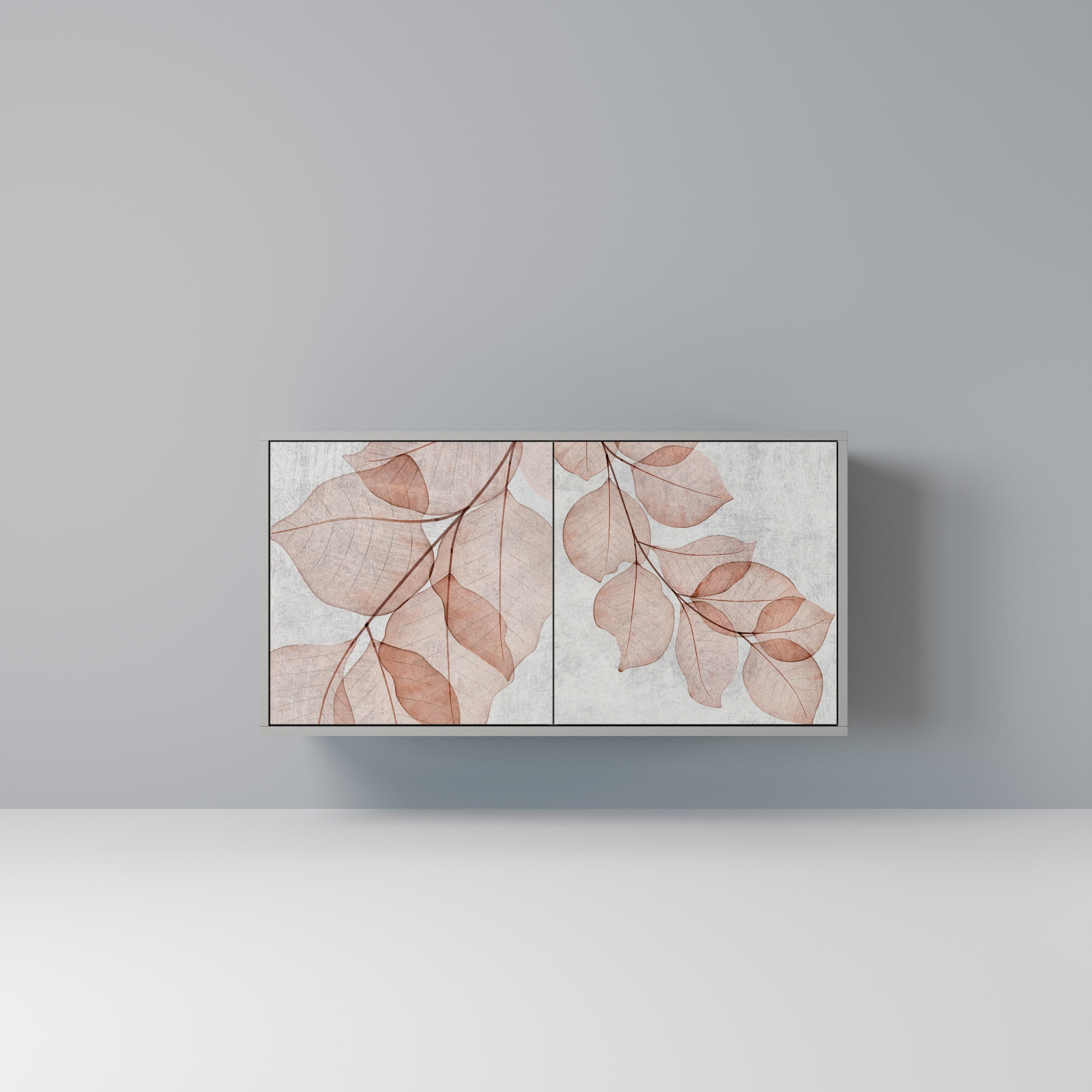 AUTUMN FRAGILITY Sideboard mit 2 Türen in Grau