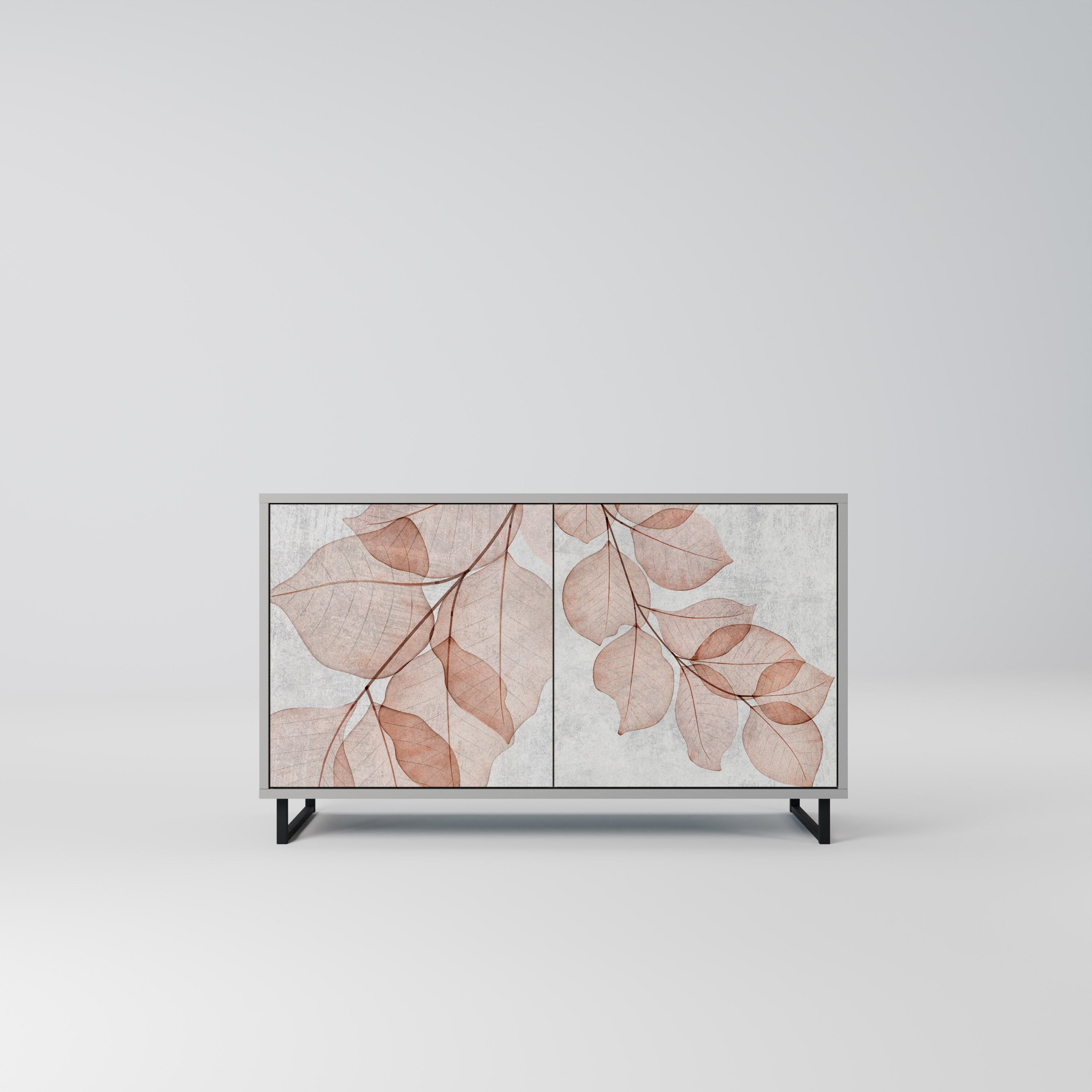 AUTUMN FRAGILITY Sideboard mit 2 Türen in Grau